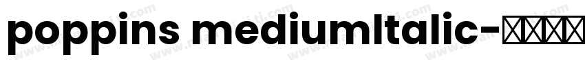 poppins mediumltalic字体转换